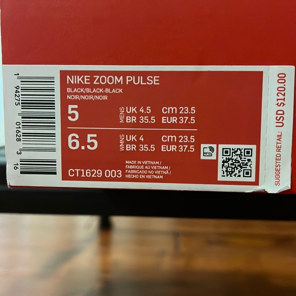 New NIKE AIR ZOOM PULSE in All Black - Picture 12 of 13